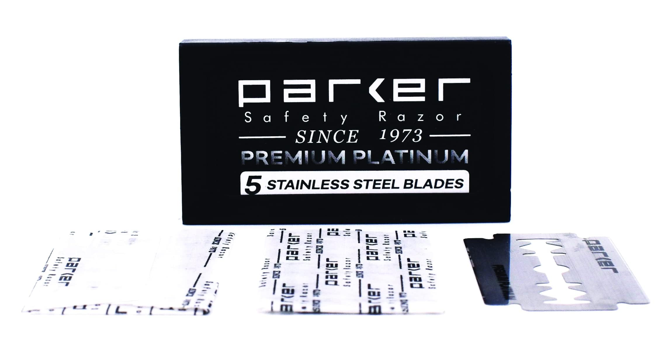 Parker Safety Razor, 90R Long Handle Men’s Butterfly Open Safety Razors with 5 Parker Premium Platinum Double Edge Razor Blades – Men’s Safety Razors delivers a Barber Shop Shave Experience at Home. 3