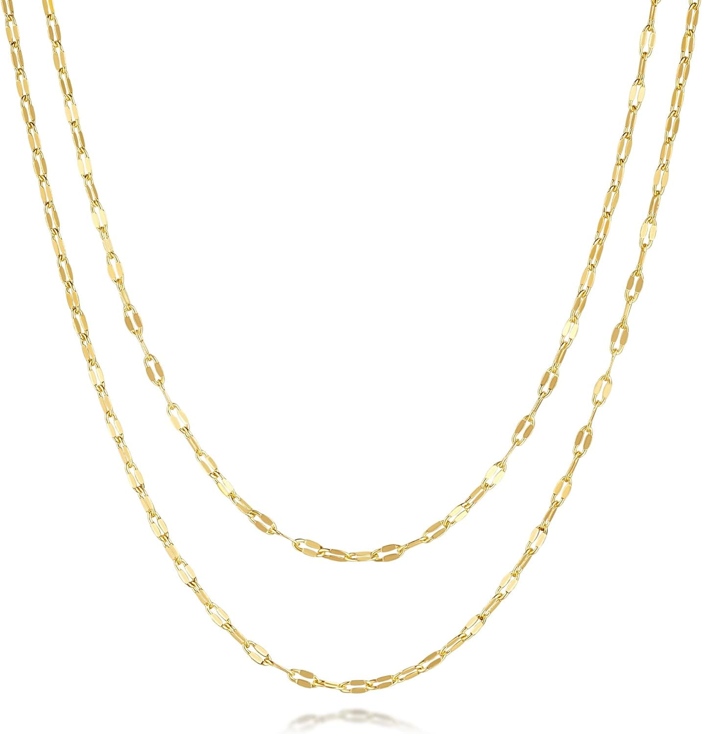 14K Gold Chain for Women 14K Gold Necklaces for Women Trendy Layered Necklaces for ...