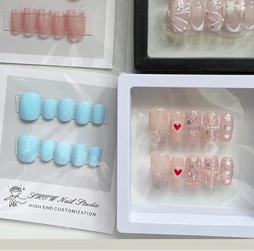 Miniatura 5 de 4 soportes de exhibición de marco flotante 3D transparente, soporte de exhibición para joyas, regalo, caja de almacenamiento de uñas (negro)