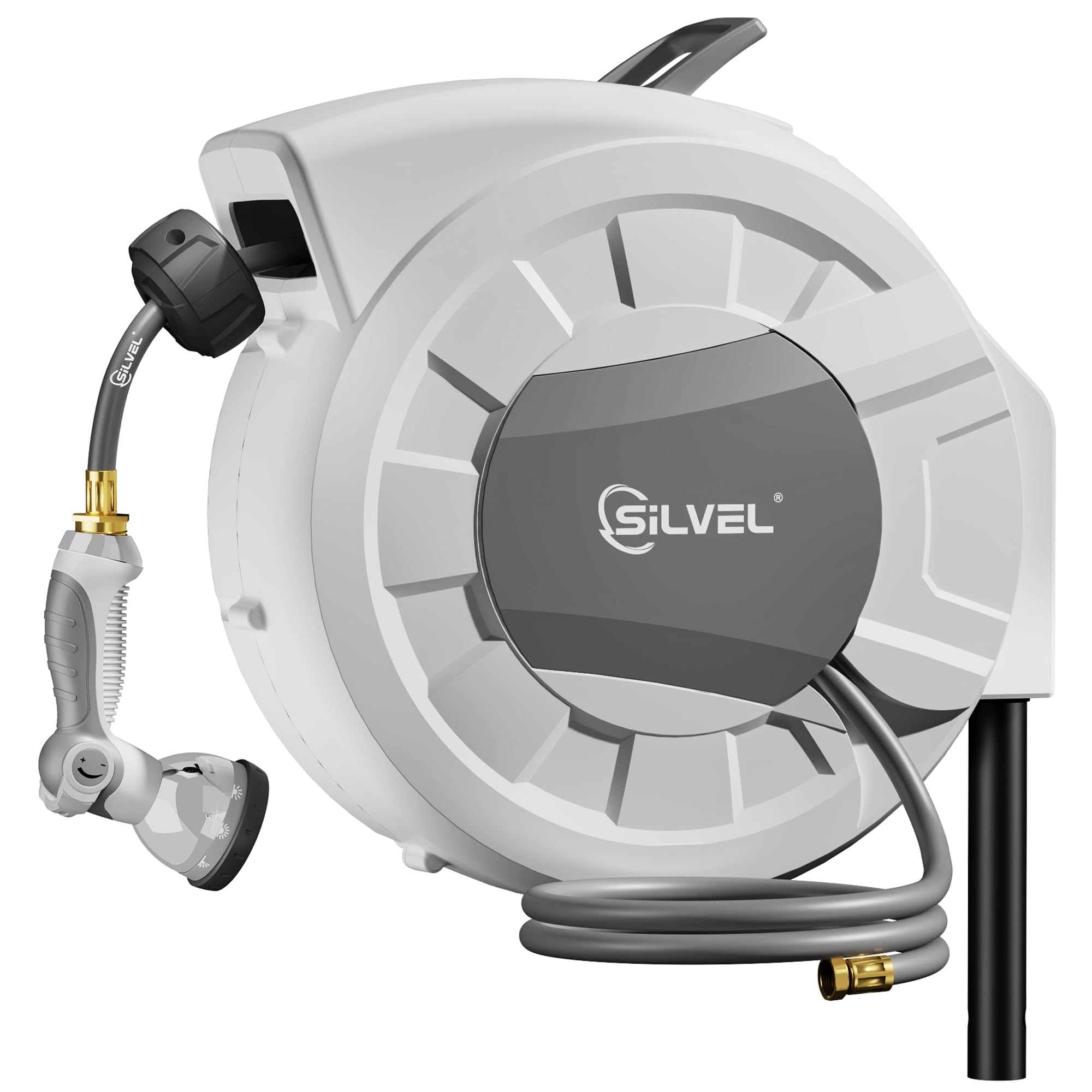 SILVEL Retractable Garden Hose Reel