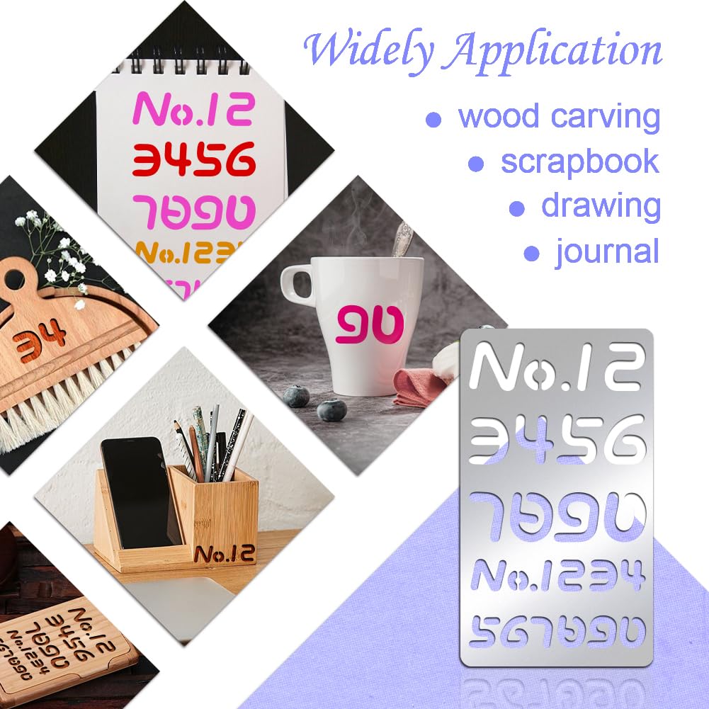 UNICRAFTALE Edelstahl Schablonen Set - Wiederverwendbare Vorlagen Für DIY Projekte