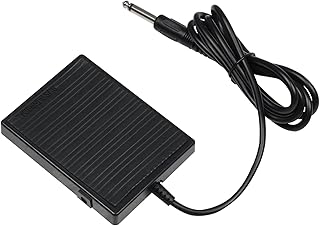 IUPPA Universal Sustain Pedal Keyboard Foot Damper Pedal with 6.35mm Plug for Electronic Organ MIDI Keyboards Digital Pianos Electronic Drum