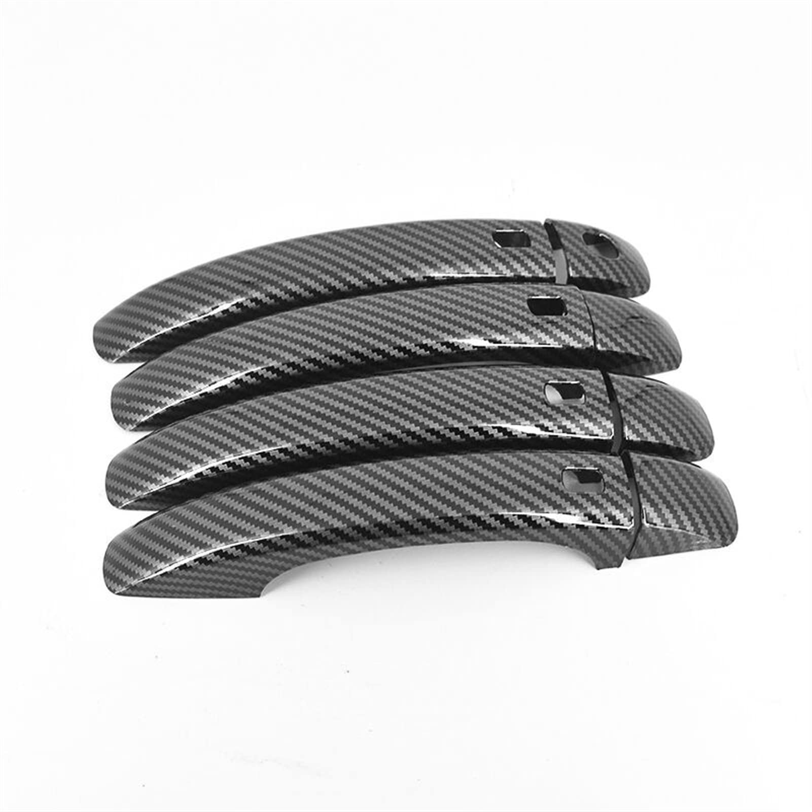 Fahbstr 2 Car Inner Handle For A4 B8 009-016 Carbon Fiber Chrome Car Door Handle Cover Sticker Styling Accessories(2)