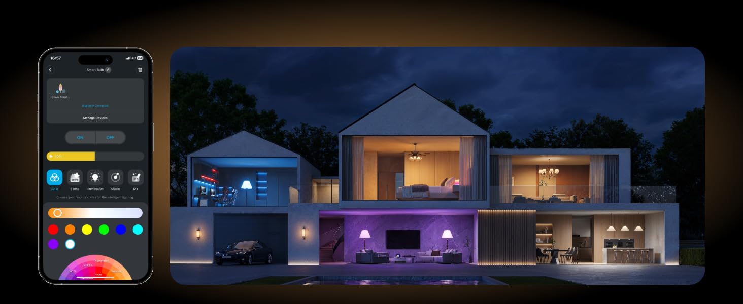 Govee Smart E14 reflektor LED, możliwość ściemniania, 2 sztuki