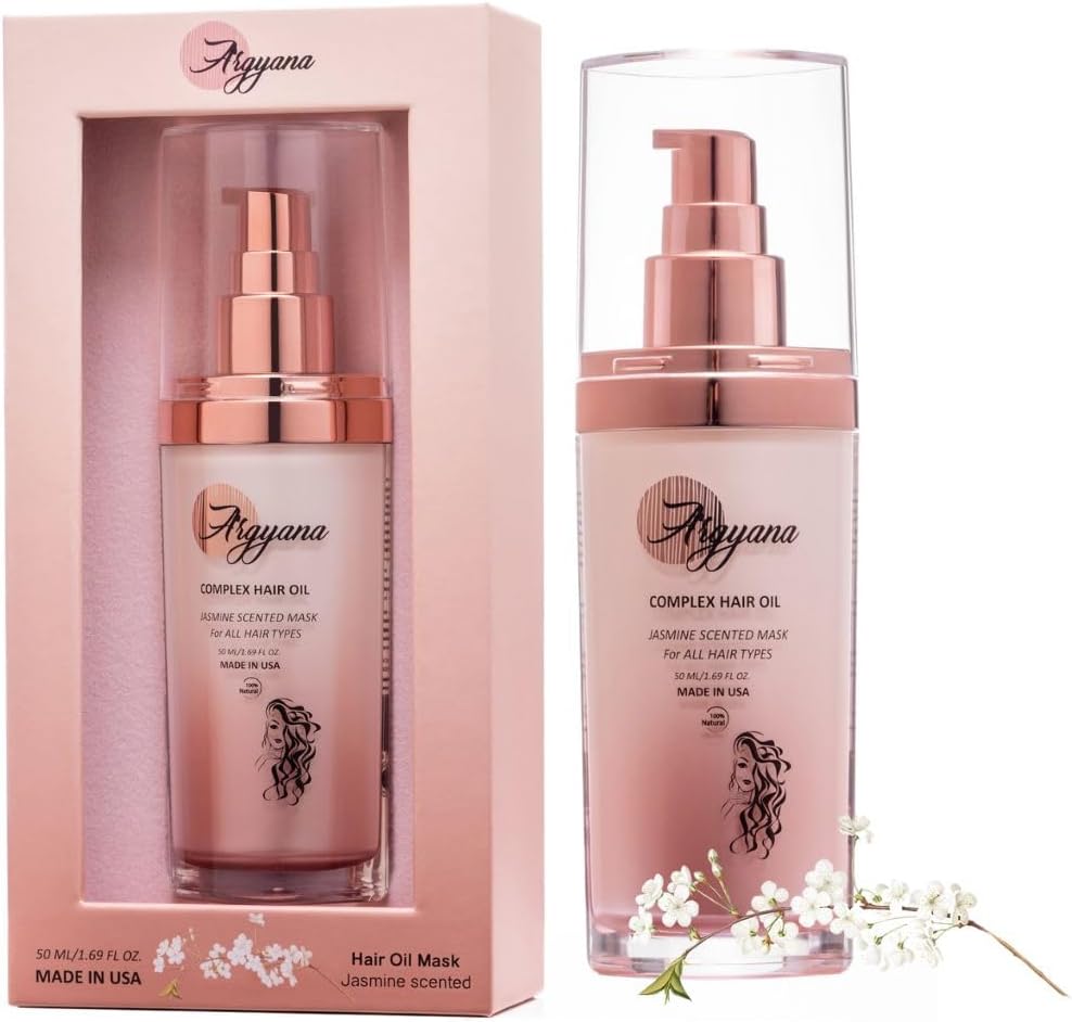 ARGYANA Hair Mask for hair growth | Deep Conditioning & treatment for Dry Hair | hair mask for Frizzy & Damaged Hair |Hair Repair Mask for Women | Anti frizz & Anti dandruff | Jasmine Scented (50 ml)