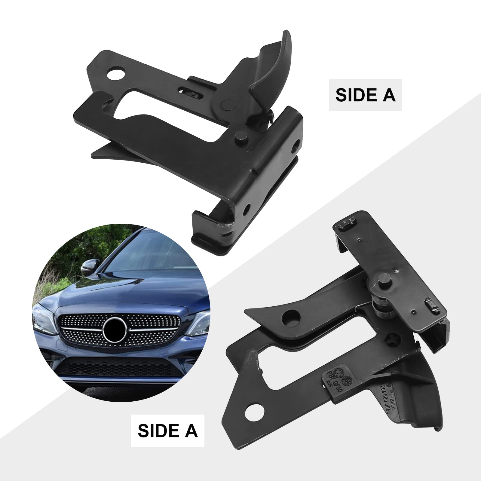 2048800064 Hood Safety Latch Catch Lock Replacement for Mercedes