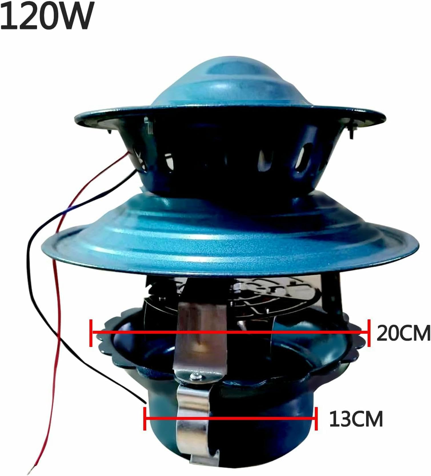Ventilatore elettrico per camino, 100 W, per ventilazione domestica del tetto, sistema efficiente di rimozione del fumo