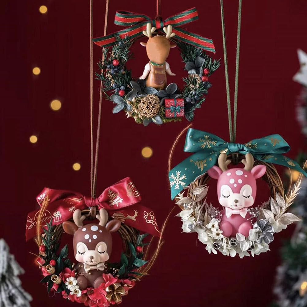 Operitacx 5 Stück natürliche Weinreben-Kränze, 24,8 cm, Rattan-Kranz, Weinzweig-Kranz für Bastelarbeiten, Weihnachtsdekoration, Hochzeit und Party