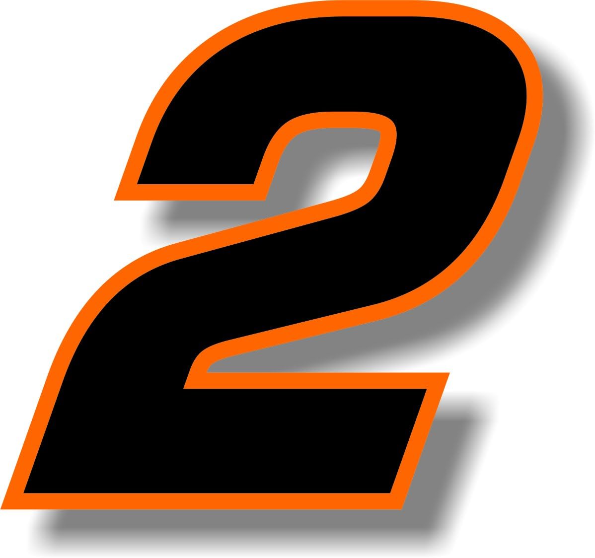 Amazon.com: Vinyl sticker/decal Black (Orange outline), square font ...