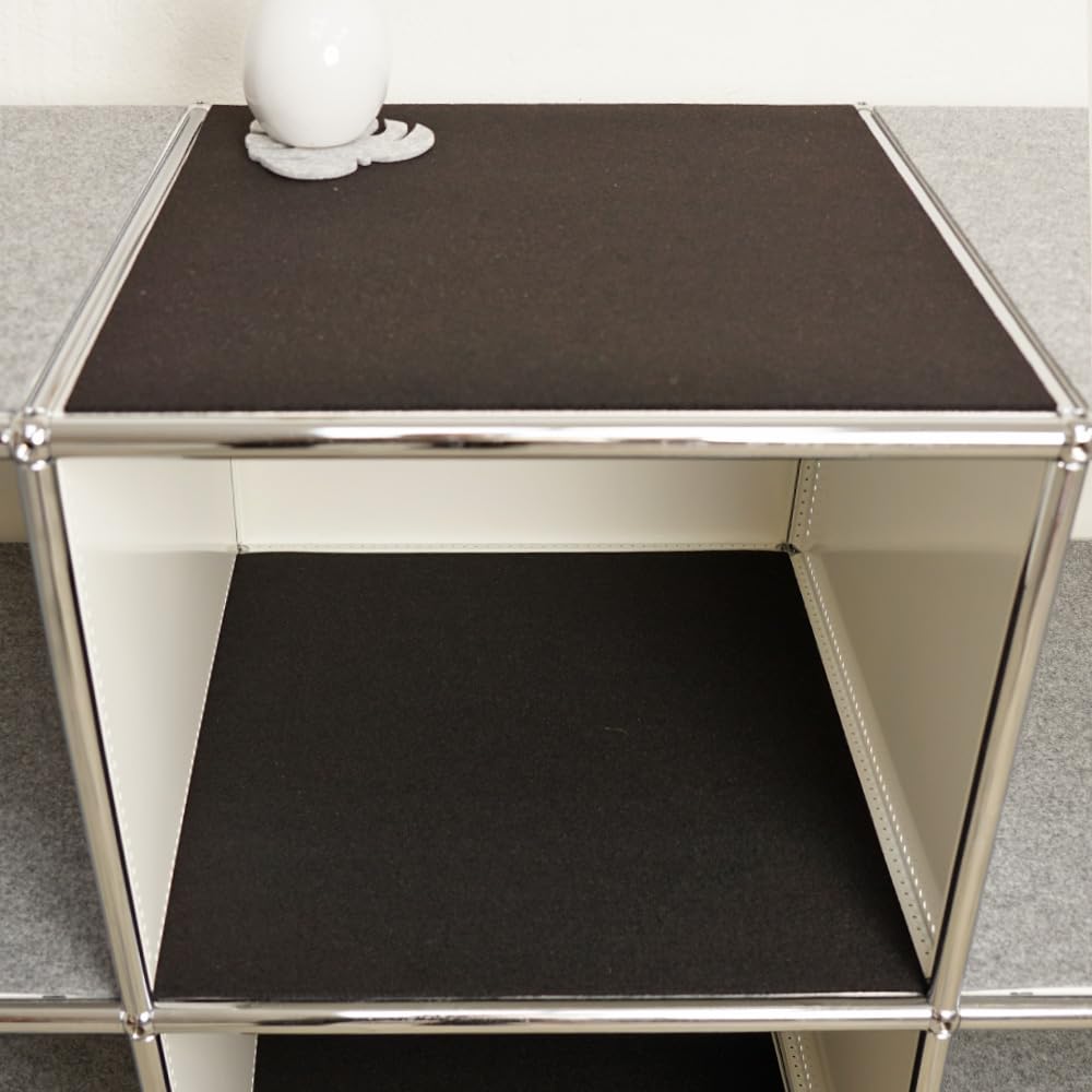 Filzauflage geeignet für Regalsystem Möbel inkl. Antirutschmatte (Black, 73,5 x 33,5 cm)