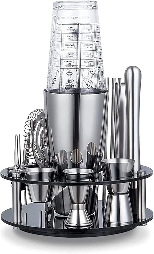 Set de 19 Piezas de Coctelera y Accesorios de Barra miniatura 6