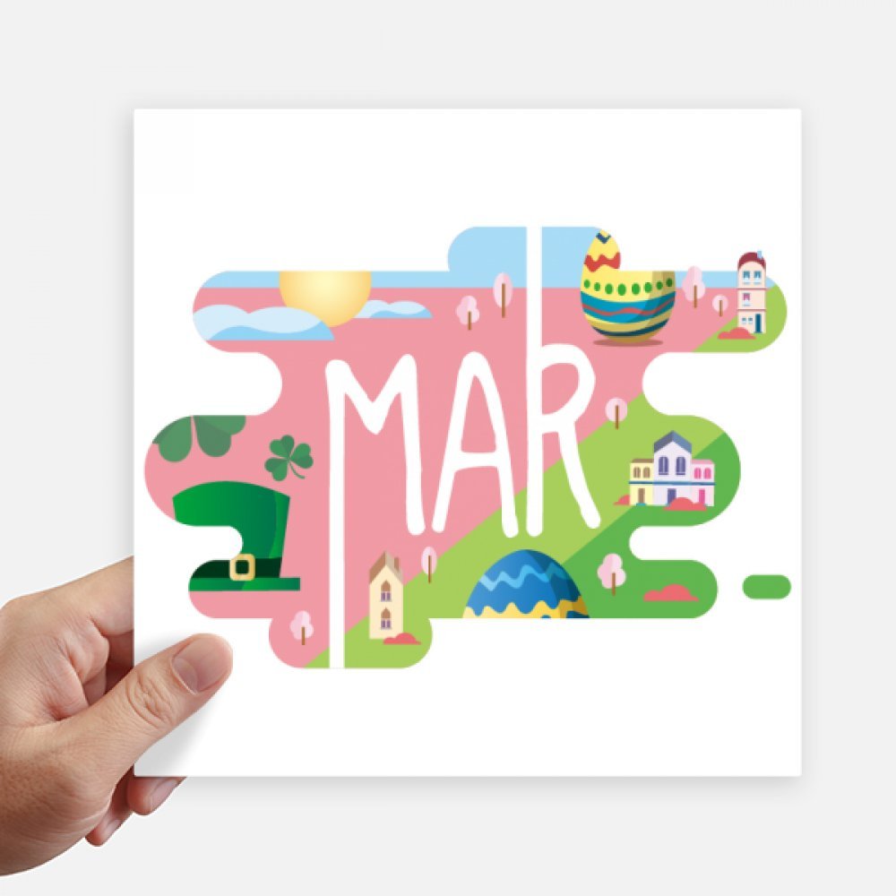 Pegatinas de 20 cm de marzo adhesivos decorativos de pared para maleta y portátil 4 piezas