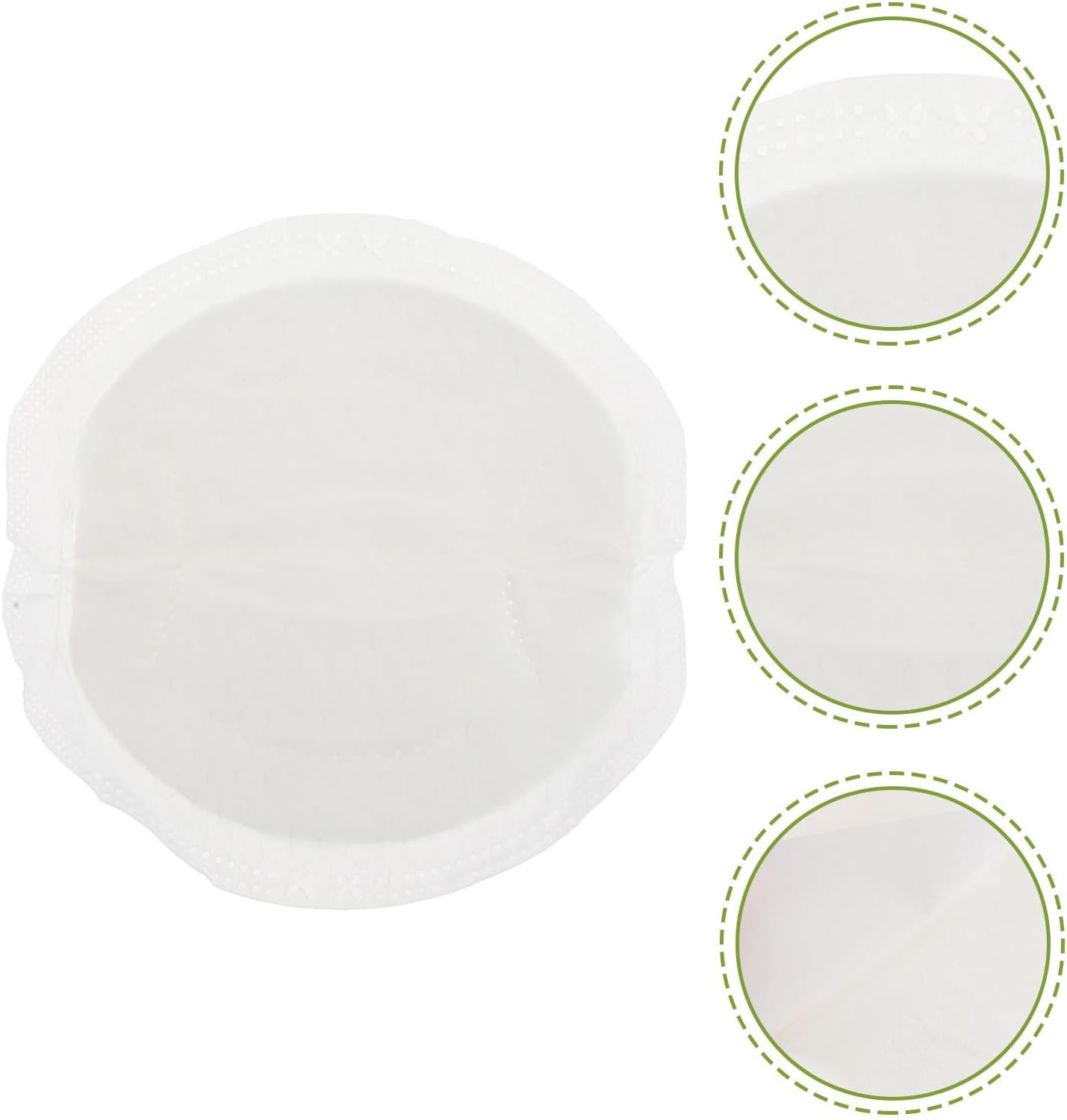 SHOWERORO 100pcs Disposable Nursing Pads Leakproof White Breast Pads