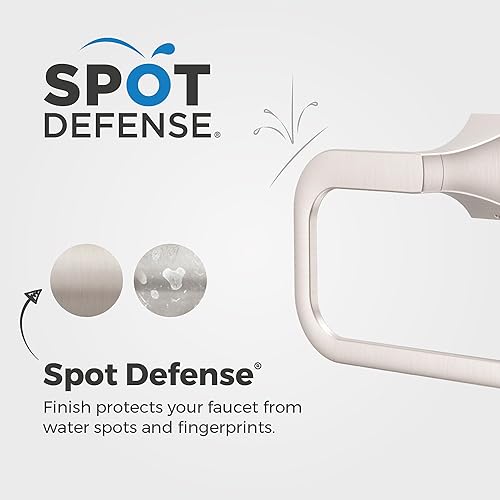 Miniatura 2 de Pfister Bruxie BRBBIE0GS - Toallero de mano para baño, montado en la pared, atornillado, acabado de níquel cepillado de defensa antimanchas