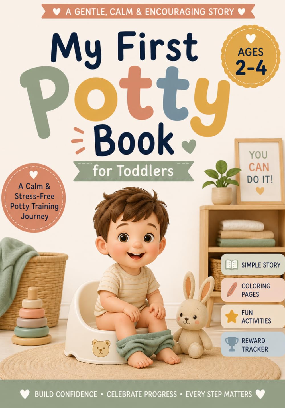 My First Potty Book for Toddlers (Ages 2–4): A Gentle, Calm & Encouraging Toilet Training Story