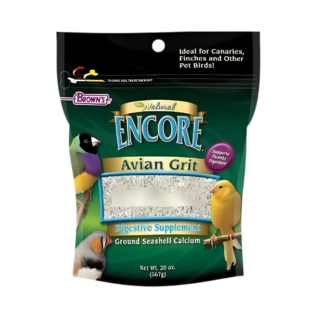 F.M. 3 Pack of Avian Grit Plus, 20 Ounces Each, Digestive Aid for Canaries and Finches