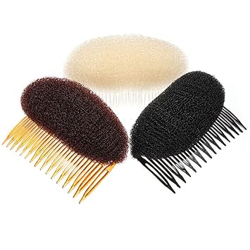 1Pc Women Ladies Elegant Bouffant Princess Hairstyle Bump It Up Volume Hair Boost (Brown)