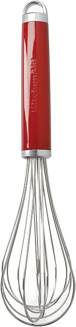 KitchenAid Whisk, Stainless Steel Manual Hand Whisk  Empire Red