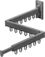 Vista 1 de Clothes Drying Rack,Laundry Drying Rack Wall Mount, Space Saver,Wall Mounted Laundry Rack,Retractable,Collapsible(Tri-Fold),Drying Rack