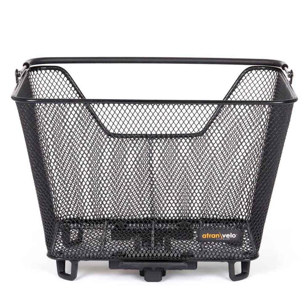 Atran Velo Atranvelo Daily - Cesta de Bicicleta Unisex para Adultos, Color Negro, Talla única