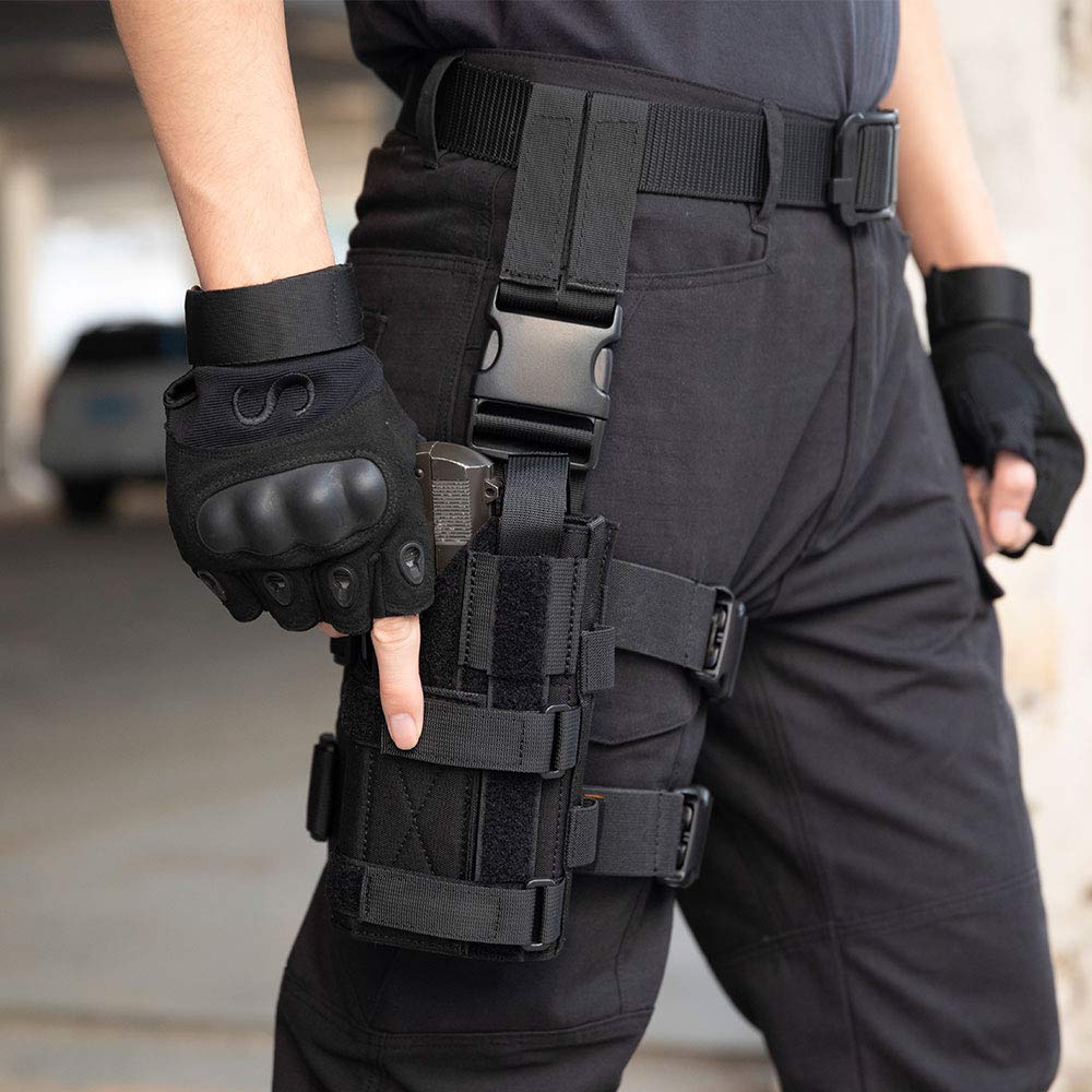 EXCELLENT ELITE SPANKER Taktische Verstellbare Pistolenholster für M1911 Glock 17 G18 G19 G26 G34 XD-45acp CZ P-10C Molle Holster