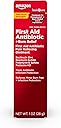 Amazon Basic Care First Aid Antibiotic + Burn Relief, Maximum Strength Triple Antibiotic Ointment for Minor Cuts, Scrapes, Infection Protection, 1 ounce (Pack of 1)