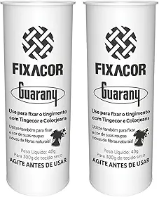 Kit 2 Fixador Corante de Tecido de Roupa 40g Guarany Fixacor