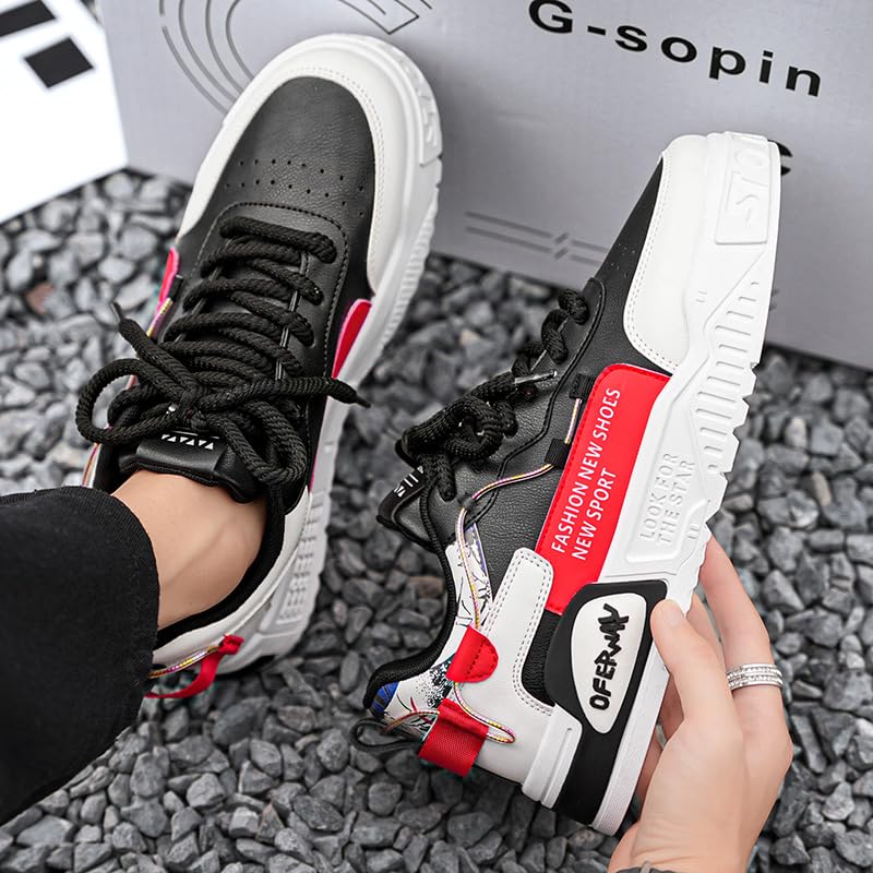 Men's Casual Shoes Fashion Sneakers Breathable Comfort Walking Shoes Thick Bottom Board Shoes Anti-Slip Casual Shoes3