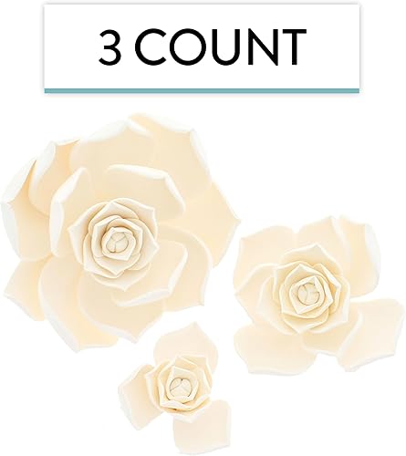 Miniatura 4 de Global Sugar Art Surtido de flores suculentas para pastel de azúcar de Tauro, color blanco con alambre, 3 unidades por el chef Alan Tetreault