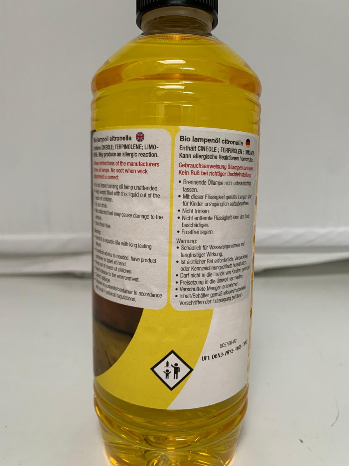 Moritz 1 x 750 ml Bio Lampenöl Citronella für Fackeln Öllampen Sturmlaternen Wandfackeln
