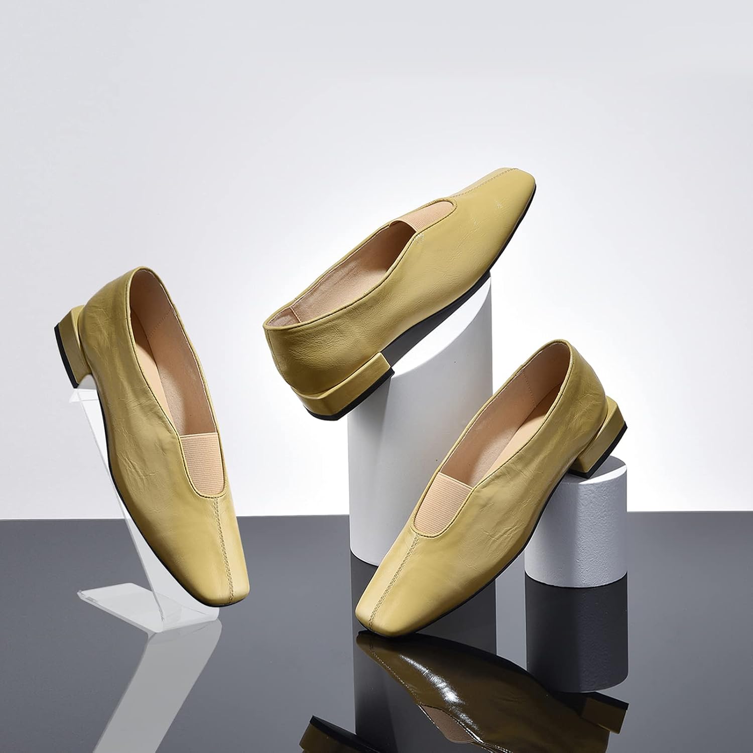 2pcs Acrylic Shoe Display Racks Entryway Shoe Storage for Men Women Retail Shop