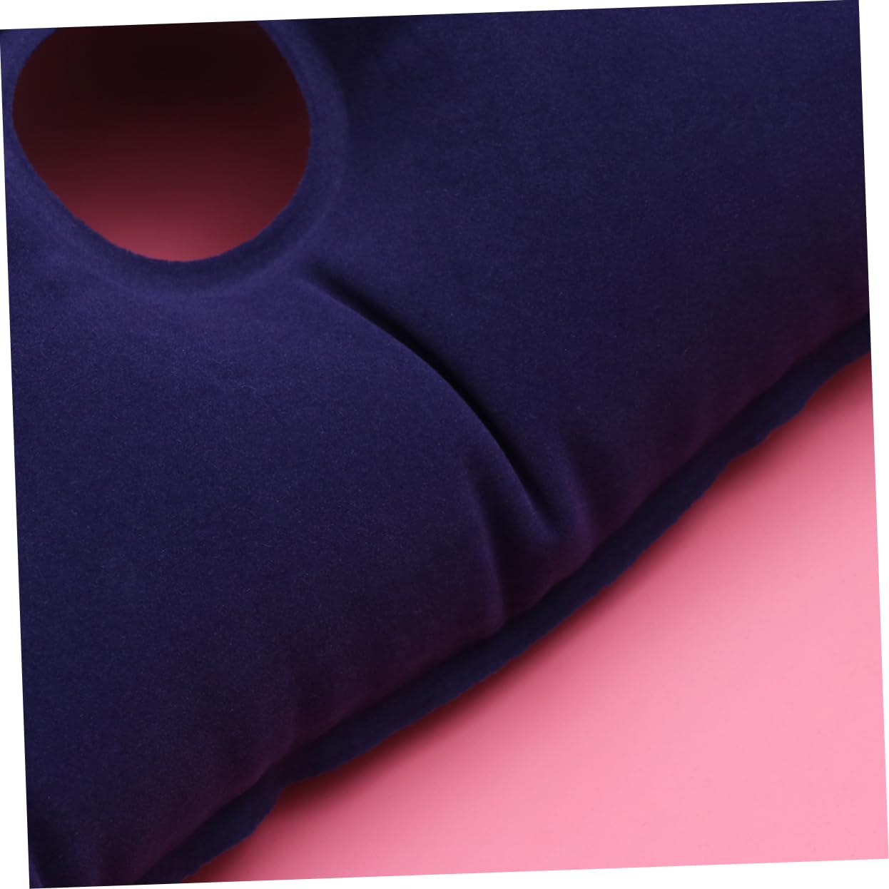 KOMBIUDA Cojín Inflable para Silla de Ruedas Azul de Flocado