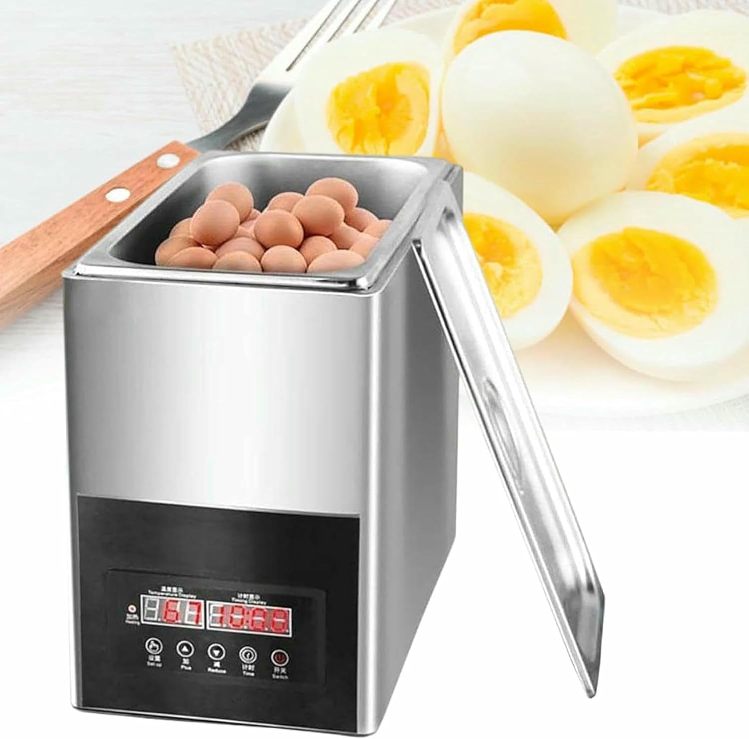 Electric Egg Kettle, 50 Units, Thermal Waters, Cooking At A Temperature, 50 Units, The Hot Springs, Low Temperature Cooking From 65 To 70 ° C, Large Capacity Commercial ~//