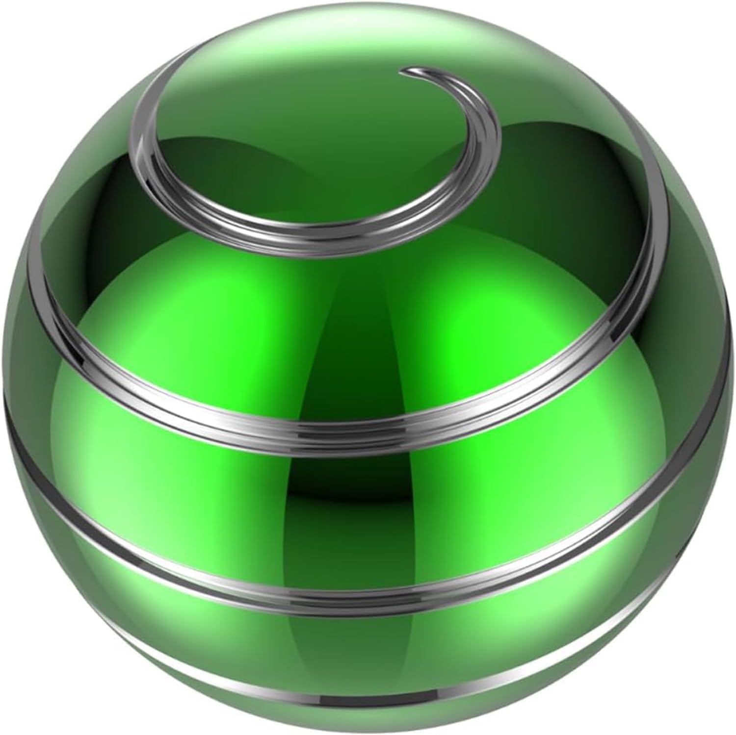 Desk Toys, 1.77'' Kinetic Spinning Ball for Adults, Kinetic Fidget Desk Toys for Party Favors, Christmas Stocking Stuffers, Easter Basket (45MM, Green A)