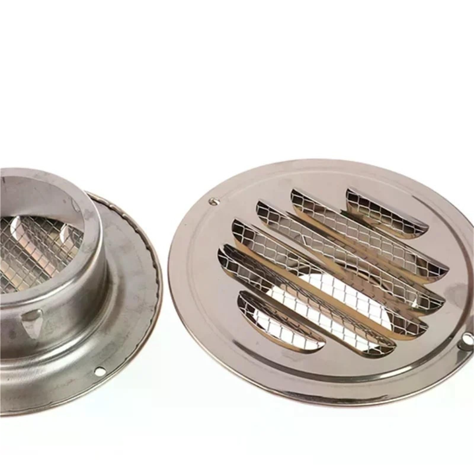 Ventilation Grilles 1pc Round Stainless Steel Air Vent Grille Home Exterior Wall Ducting Ventilation Tool(150MM)