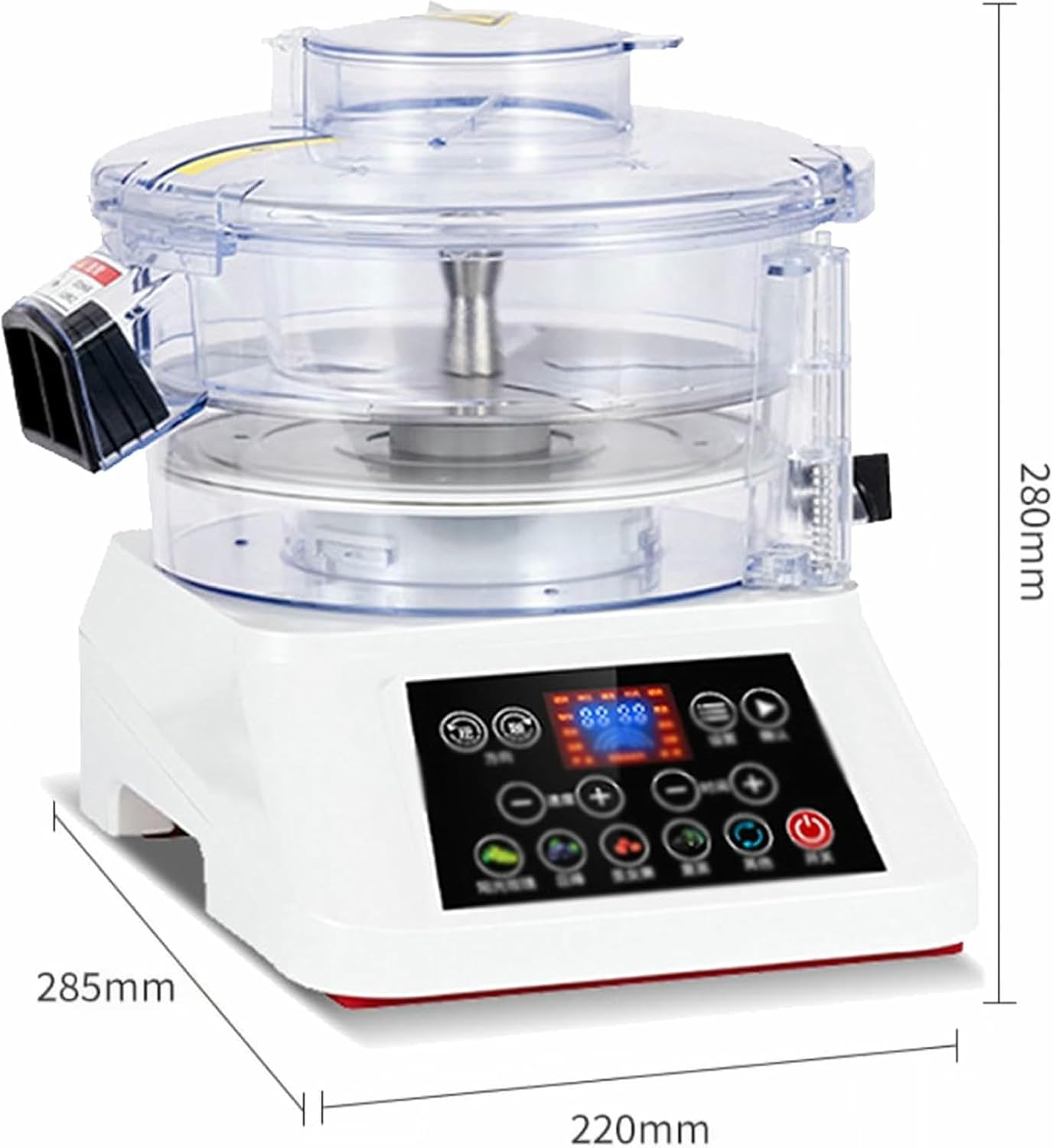 Grape Peeling Machine, Auto Rotating Grape Skin Peeler, 500g Bucket Capacity, Button Touch Adjustable Gear, Safety Features and Low-Noise for Commercial, Home Kitchen