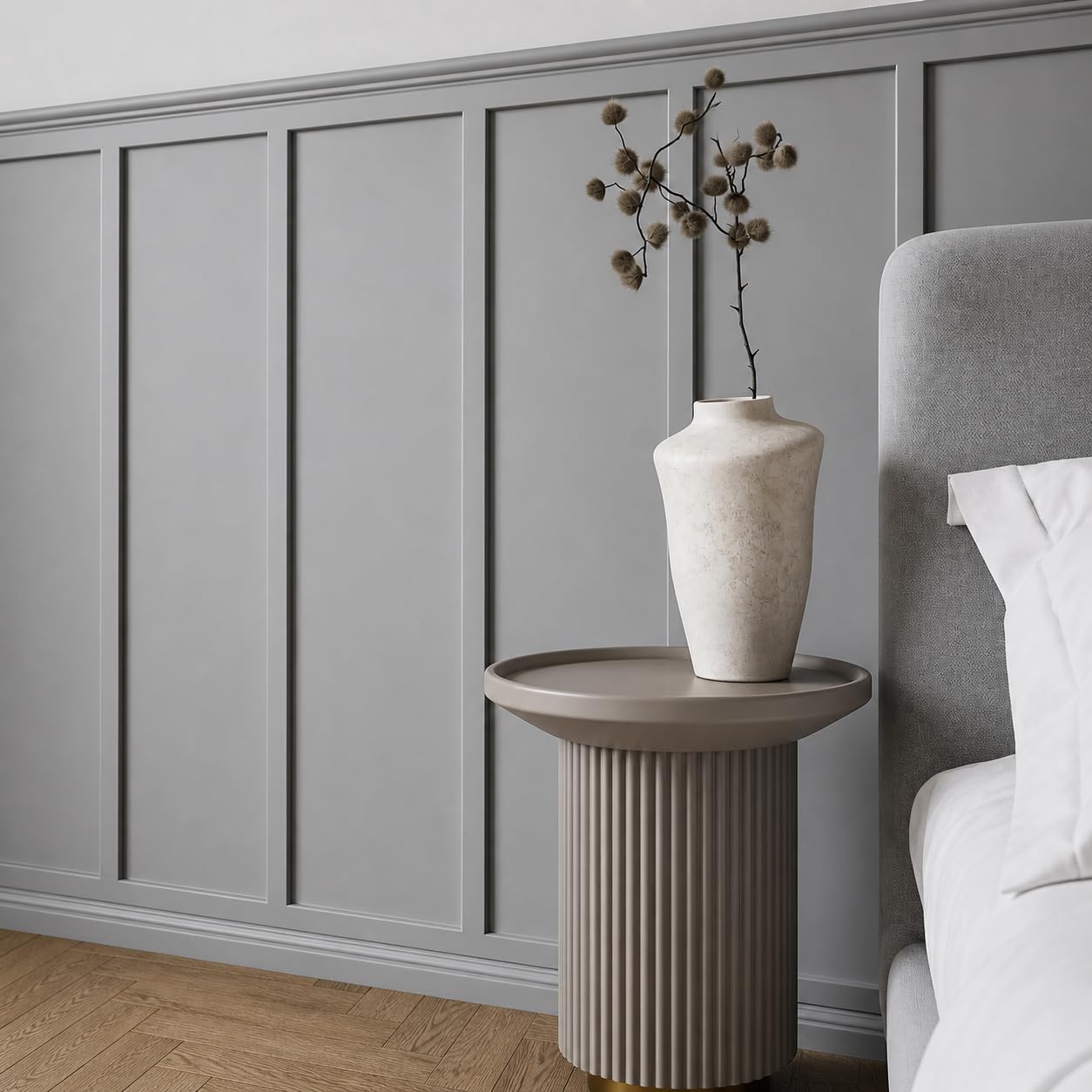 Full DIY Shaker Wall Panelling Kit MDF 3D Wall Panels 6mm/9mm Decorative Interior Wall Cladding Custom Build Paintable Easy-Install Feature Wall Kit (10x 50cm Panel Strip)