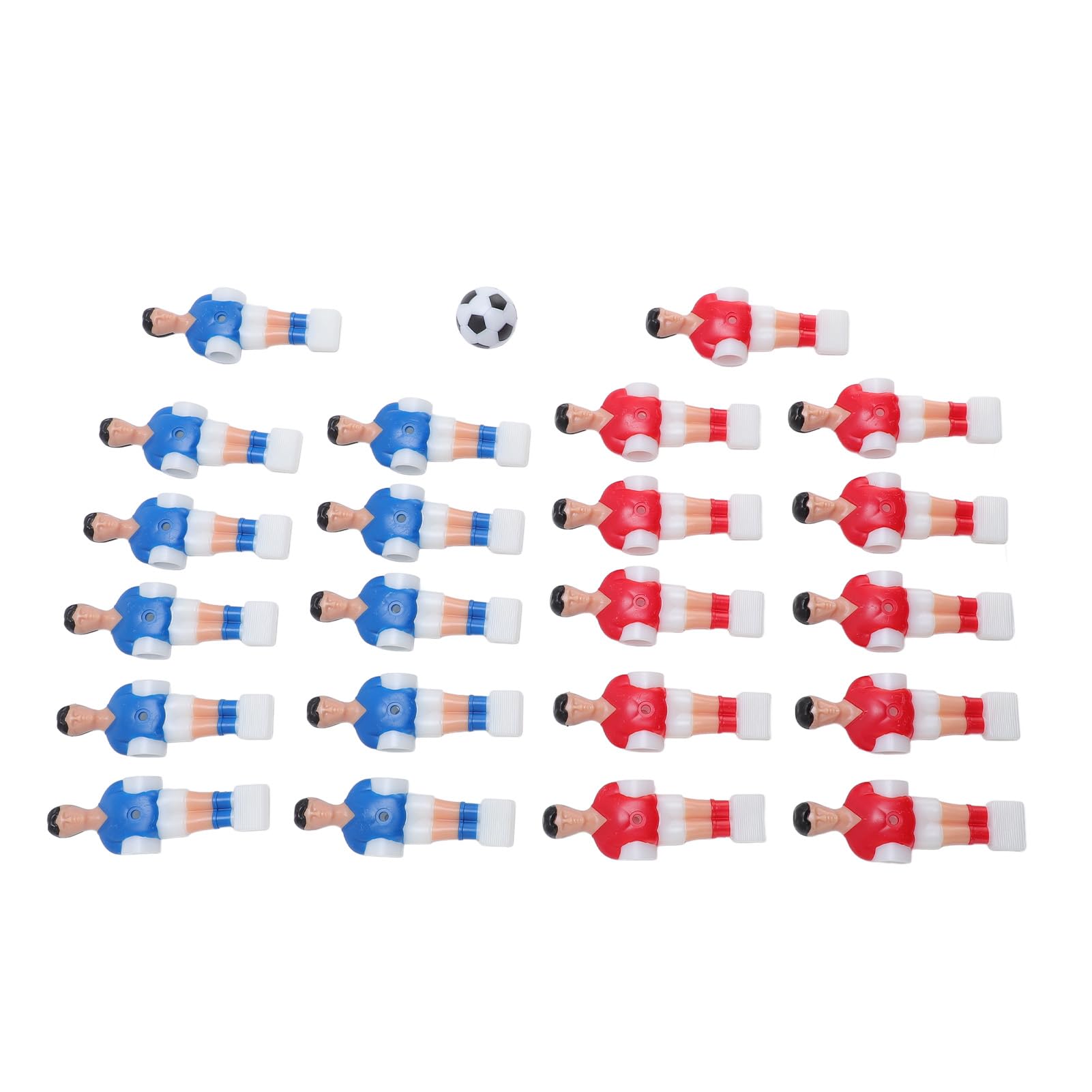 Dioche Accessorio per Biliardino 22PCS 11 Giocatori Rossi e 11 Blu con Pallina 32 mm