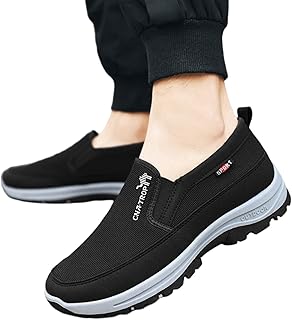 Sapatos ortopédicos masculinos – mocassins masculinos sem cadarço | Tênis masculino para caminhadas ao ar livre, sapatos ortopédicos respiráveis masculinos Maijia