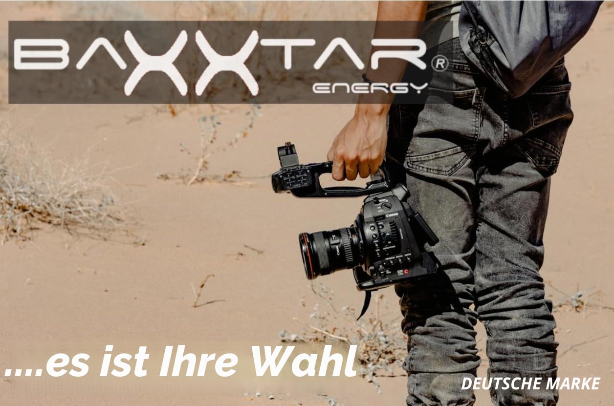 Baxxtar Pro NP-FW50 Akku (2X echte 1080mAh) mit Mini USB LCD DUAL Ladegerät (USB-C und MicroUSB) für Sony ZV-E10 A6000 A6100 A6300 A6400 A6500 A7 A7II A7R A7RII A7S A7SII A5100 A5000 RX10 NEX usw. | Kompatibel mit Alpha 7 7R 7II 7S A5000 A6000 A6300 A6400