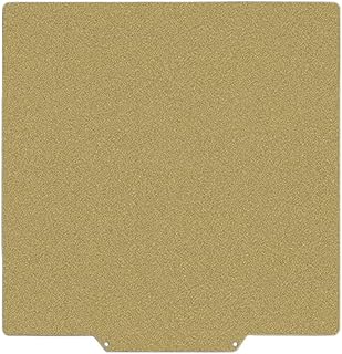 HzdaDeve PEI Sheet 230X230mm Flexible Spring Steel Build Plate Double Sided Textured Magnetic Bed for Anycubic Kobra/Kobra Go/Kobra Neo/Kobra 2/Artillery Genius 3D Printer (Gold)