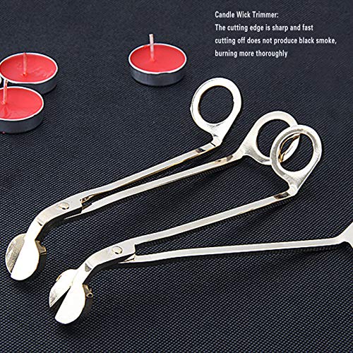 2 x Kerzendochtschneider, Dochtschneider, Dochtschere, Duftkerzenliebhaber, Docht Edelstahlschneider, Öllampe, Kerzenzubehör, Trimmer Schere (Silber) (2) - Image 7