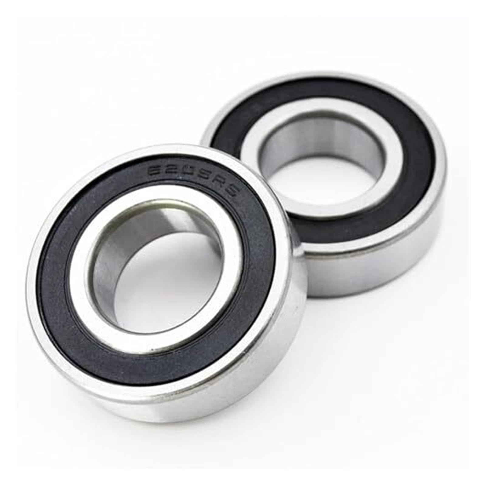 2pcs 6200 Series Chrome Steel Deep Groove Ball Bearings 6201 6202 6203 6204 6205 2RS DDU LLU RS(6203-2RS 17X40X12mm)