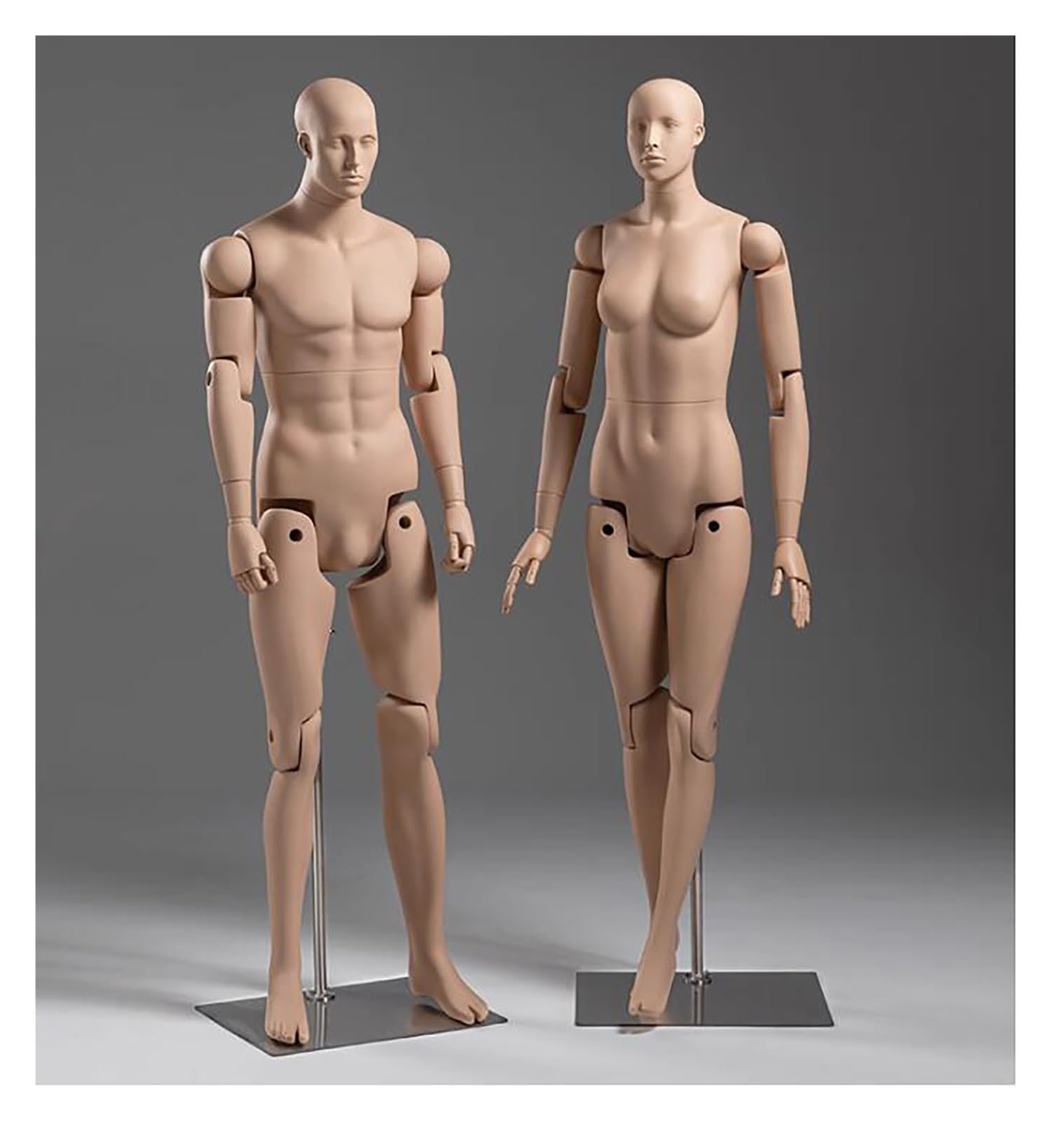 Ensemble de mannequins complets – Forme de robe flexible et posable, modèle mannequin réaliste pour adulte avec tête et bras pour affichage de vêtements, couture et défilés de mode