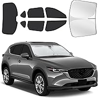 Vista 81 de Parasoles para ventanas de auto para bebé, 4 unidades de 20 x 12 pulgadas, adherencia estática, cubiertas para ventanas laterales, frontales