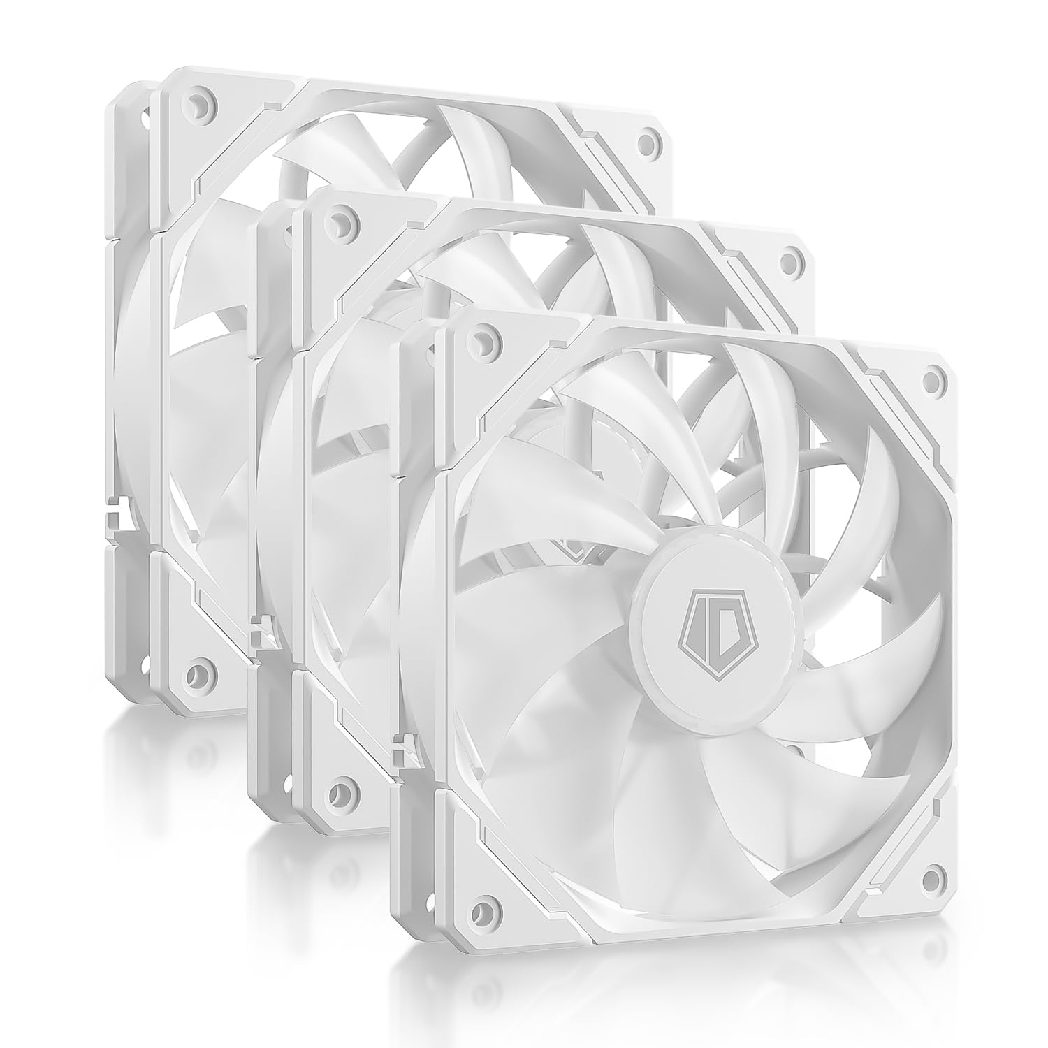 ID-COOLING TF-12025-PRO-SW 120mm White Computer Case Fan