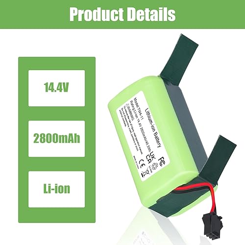 Miniatura 7 de Batería de iones de litio de 14.4V 11S de repuesto para Eufy RoboVac 11, 11S, 30, 30C, 15C, 15T, 12, 35C, 15C MAX, G10 Hybrid, para Ecovacs Deebot
