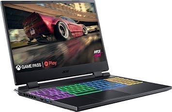 acer 2023 Newest Nitro 5 Gaming Laptop, 15.6 QHD IPS 165Hz Display, AMD Ryzen 7 6800H (8 cores), NVIDIA GeForce RTX 3070 Ti, 32GB DDR5 RAM, 2TB SSD, Wi-Fi 6E, Backlit Keyboard, Windows 11 Home