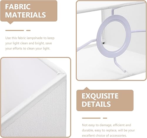 Miniatura 7 de Sombras de lámpara Sombras de lámpara Clip Sombra Cubiertas Colgantes Cuadrado Decorativo En Accesorio