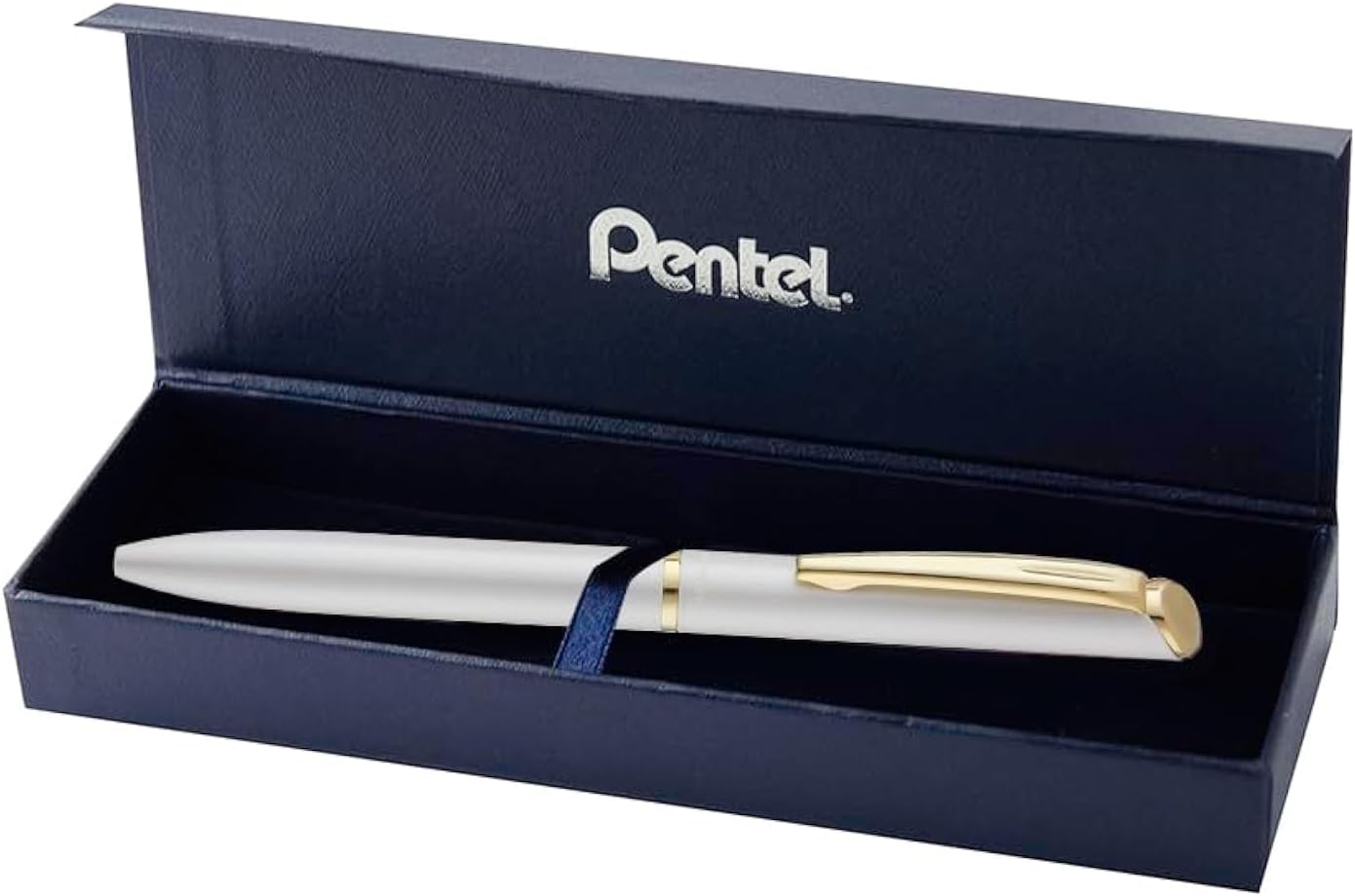 Pentel EnerGel Philography - Pastel White Barrel with Gift Box